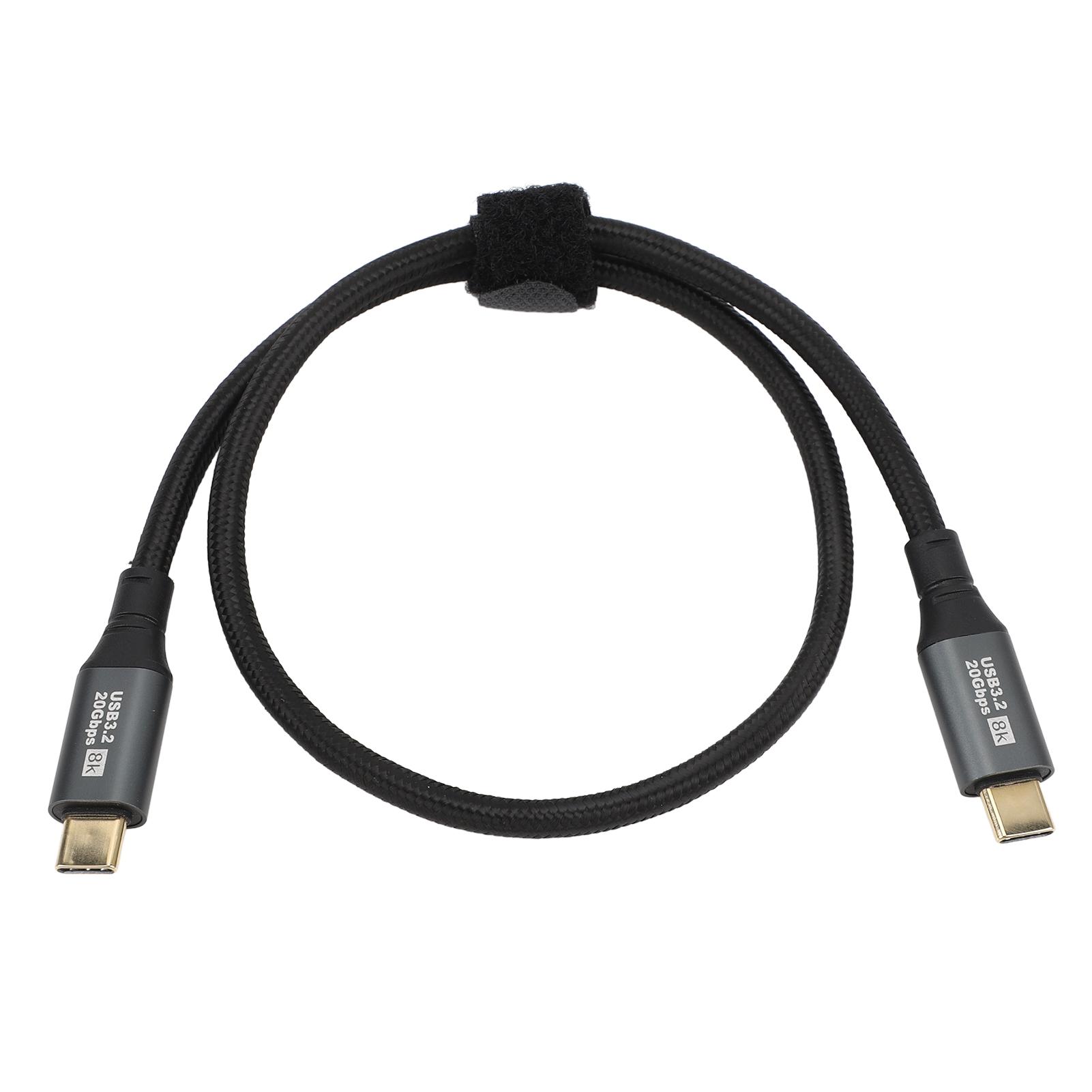 Type C to Type C Cable PD100W 20V 5A 20Gbps 8K 60Hz Type C Data Cable for Phone 15 Series for