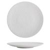 Nordic Style Large Frosted Stone Texture Ceramic Steak Plate - Round, Shallow, Light Luxury Design