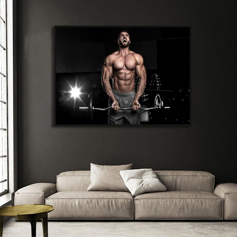 Seksowna Kulturystka Fitness Sport Płótna Obrazy Siłownia Motywacyjny Plakat Podnoszenie Ciężarów Druk Sztuka Ścienna Dekoracja Pokoju Dziennego