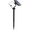 Outdoor Spotlight - - JOPLIN - LED and Solar - Detector - Plastic and Glass - 4 W - Black