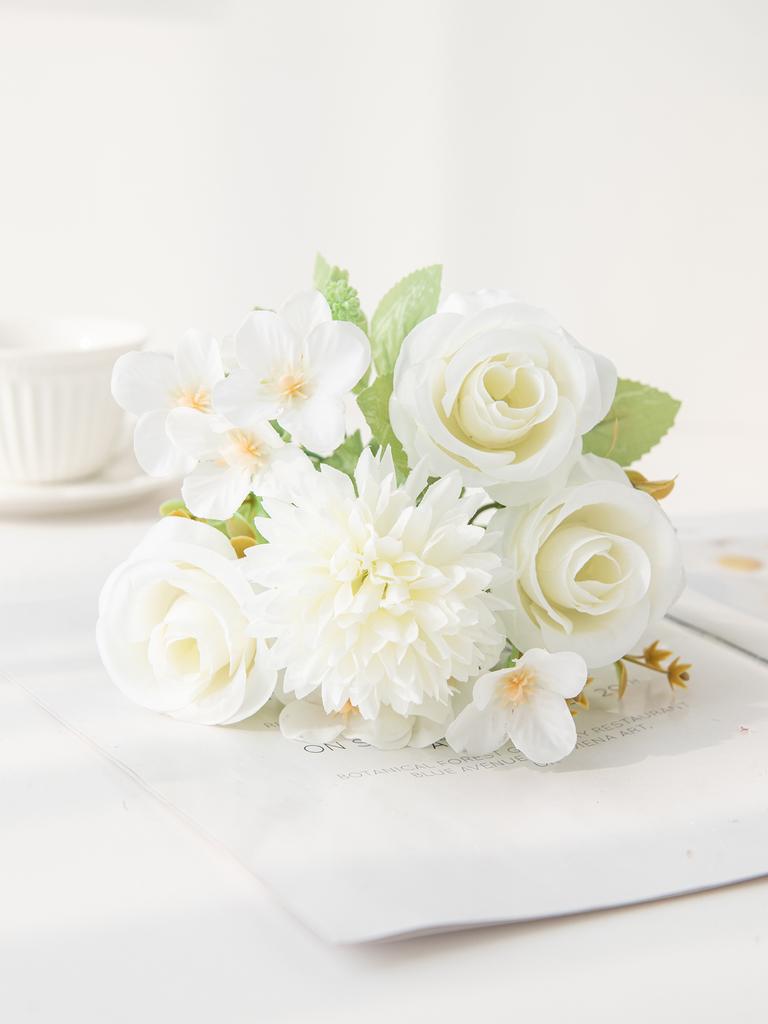 1/3PCS Artificial Flowers Silk Hydrangea Rose Holiday Wedding Bridal Bouquet Home Room Vase Table DIY Gift Scrapbook Decorations