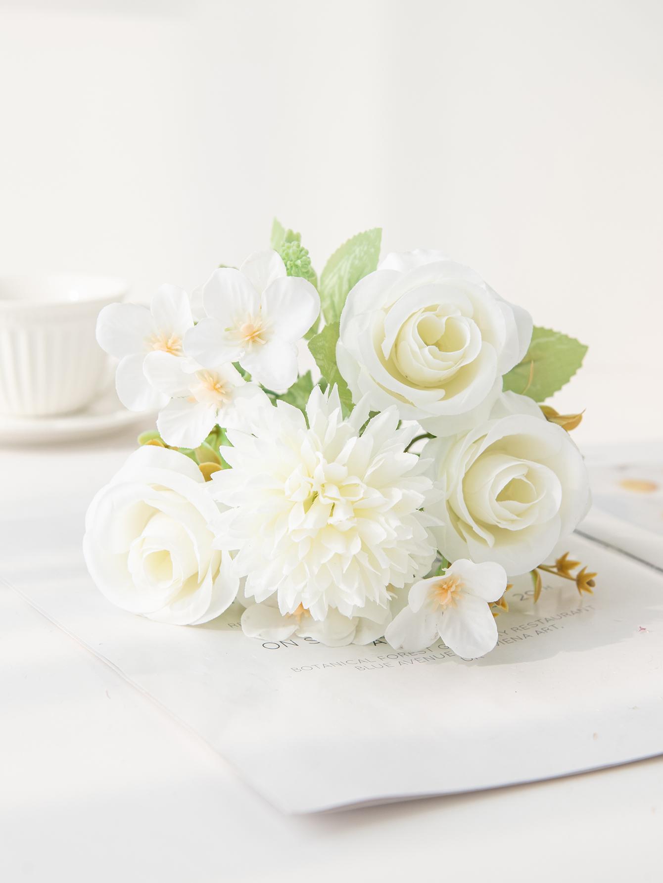 

Artificial Flowers Silk Hydrangea Rose Festival Wedding Wreath Bridal Bouquet Home Room Vase Table DIY Gift Prop Clipping Decora 1 pc