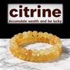 Festive Gifts Yellow Citrine Beaded Bracelet Set Warm Fashion Jewelry For Men And Women Daily Wear Simple Versatile Accessory