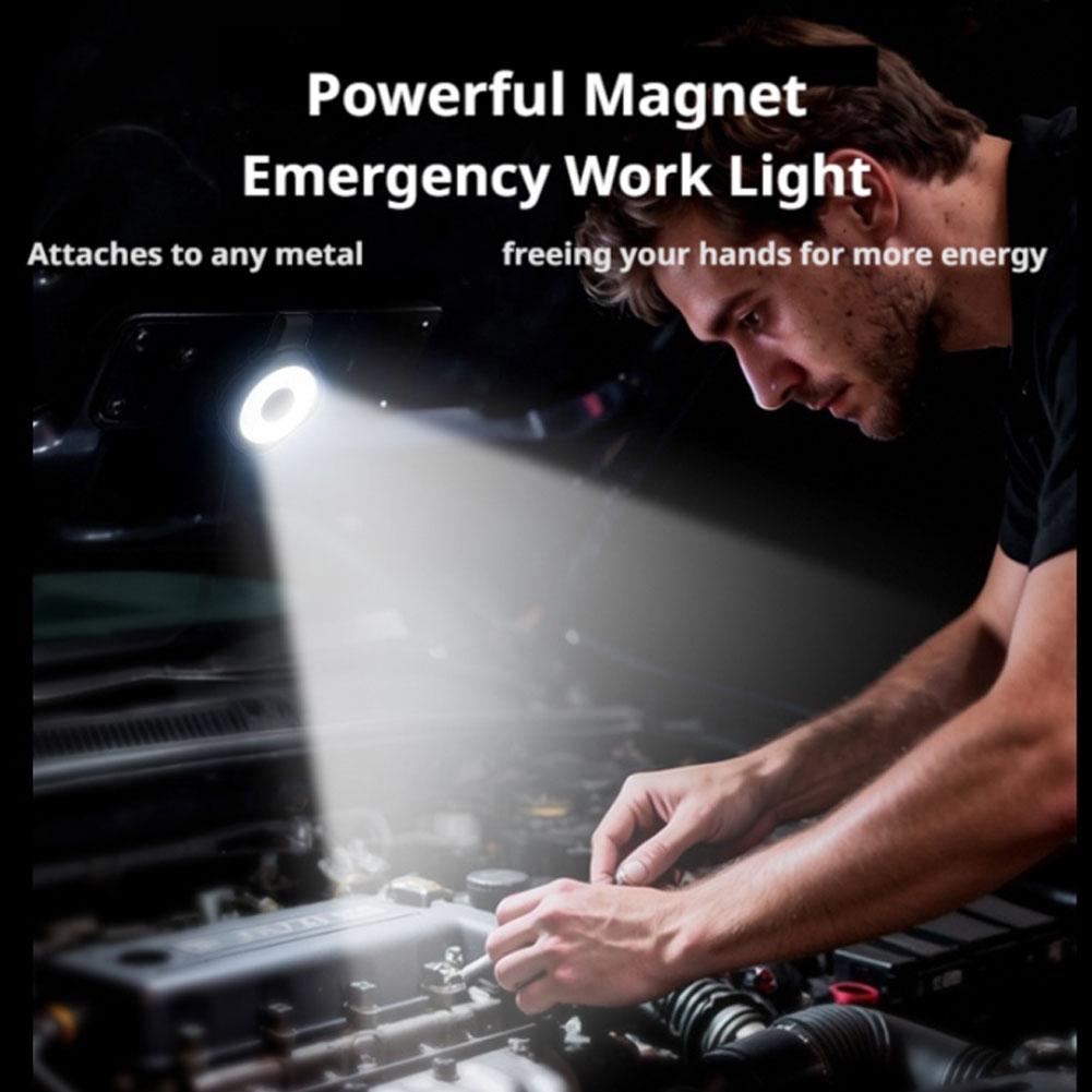 Multifunctional Magnetic Flashlight Portable Mini Keychain Phone Fill Light Essential Work Light for Outdoor photography