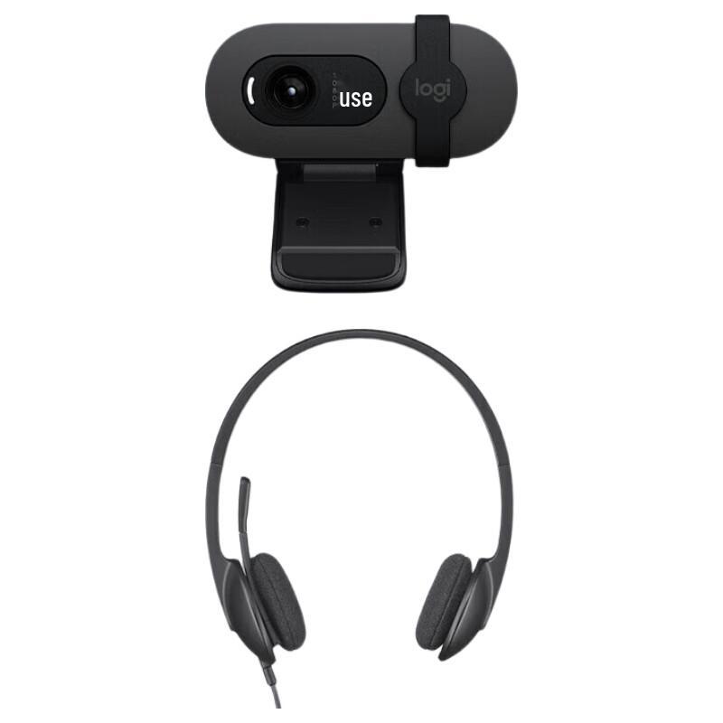 

Logitech Brio 90 HD Webcam & H340 Headset Video Conference Kit