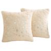 1pcs Luxury Christmas Cushion Pillow Covers Silver Snowflake Print Soft Plush Decorative Pillowcase for Home Sofa Holiday Decor