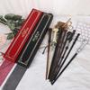 Harry Potter Movie Magic Wand: Hermione or Dumbledore Wand In Ribbon Box - Perfect for Halloween Props