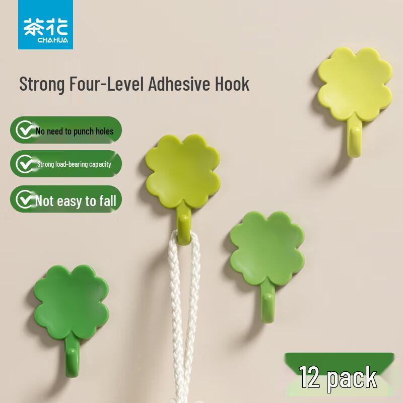 

CHAHUA Strong Adhesive Wall Hooks (12 Pcs)