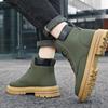 Modne Wysokiej Jakości Retro w Brytyjskim Stylu Męskie Buty Antypoślizgowe Wytrzymałe, Modne Dodające Wzrostu Gruba Podeszwa Buty Robocze Botas
