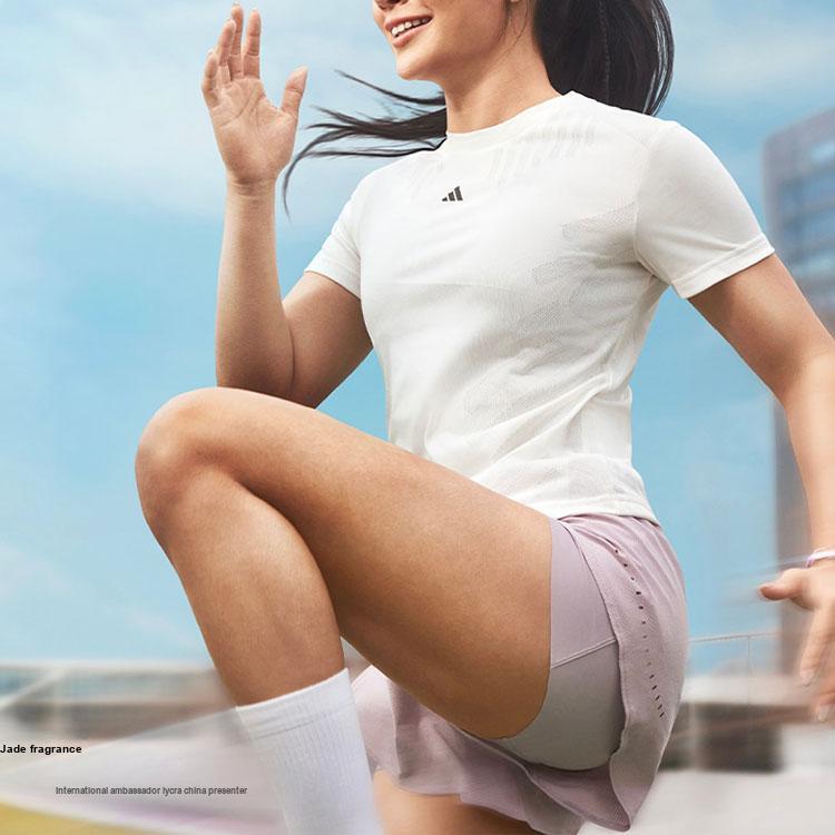 Adidas Hiit Airchill Training T-Shirt Women Tops Pink White IY5088