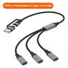 Aluminum Alloy Shell Multiple Splitter Adapter TPE Plastic USB Power Charging Hub  Power Charging