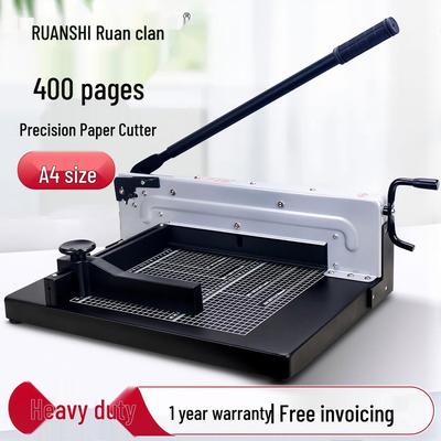 Ruan Shi R-P307 A4 Manual Paper Cutter, 40mm Thick Layer, for Bidding Documents and Book Cutting.