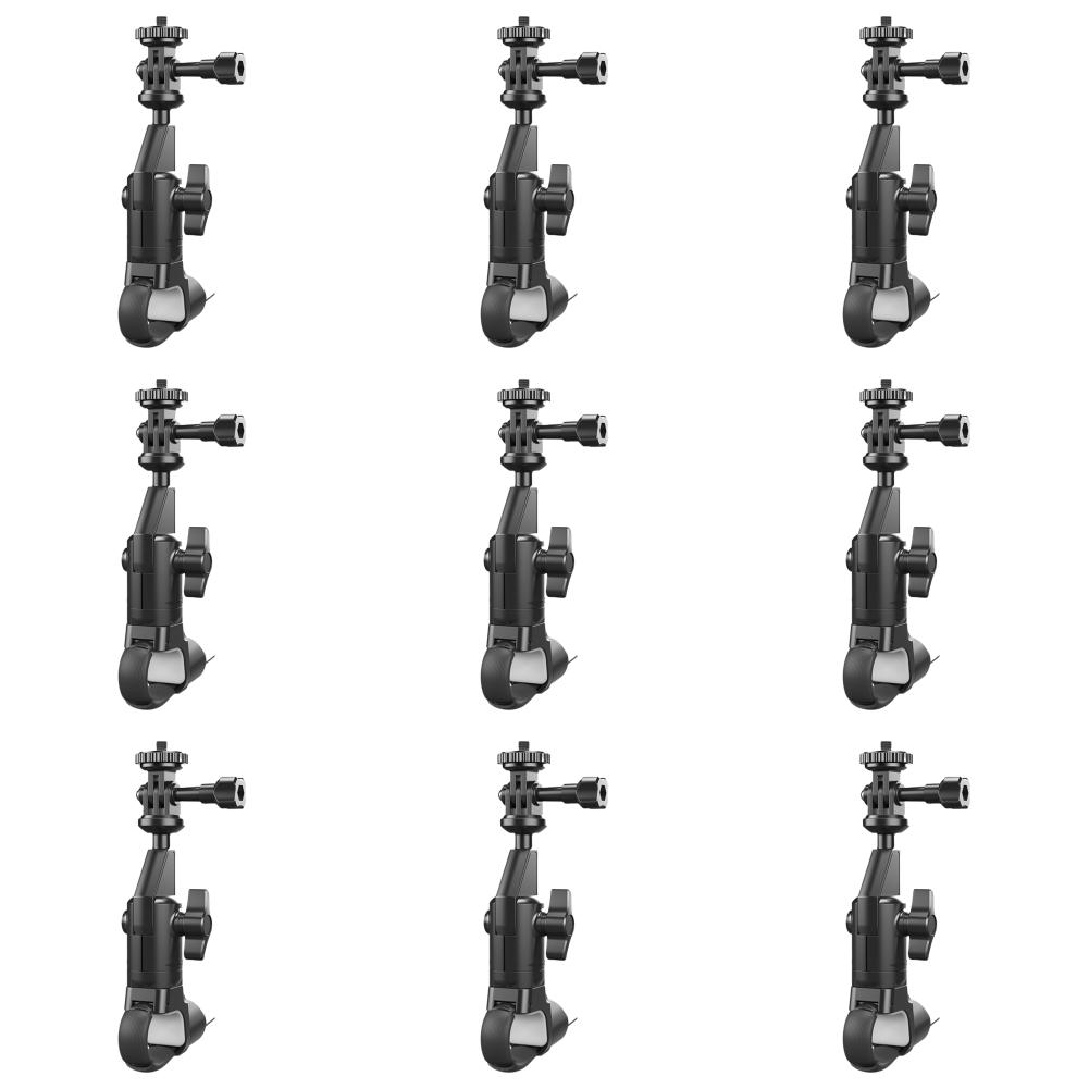 Motorcycle Bicycle Holder 360 Rotating Bicycle Handlebar Stand for Insta 360 X2 X3 X4 Go Pro 12 11 10 DJI