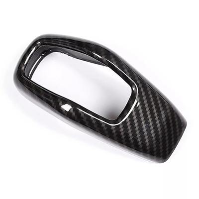 Pegatina embellecedora de fibra de carbono para palanca de cambios de coche, para Land Rover y Range Rover 2018-2025, accesorios para coche.