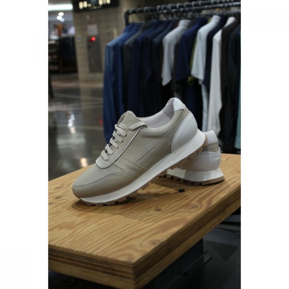 Panikale Mario Mesh Leather Cowhide Casual Sneakers M Ifo04be
