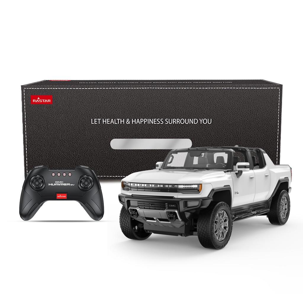 Glanz Fernbedienung Maßstab GMC Hummer Elektro-Pickup RC Elektro Kinder Jungen RC Hummer Weiß 1/16 Auto, Cross-Country Monster, Truck, 2.4G