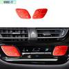 Red Aluminum Central Console AC Button Cover Trim For Toyota C-HR CHR 2018-