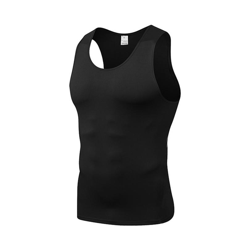 Muscleguys American Gym Tank Top Men's Stretch Sports Fitness Training Tight Hurdle Sleeveless Top Underwear Slim Breathable Running Vest