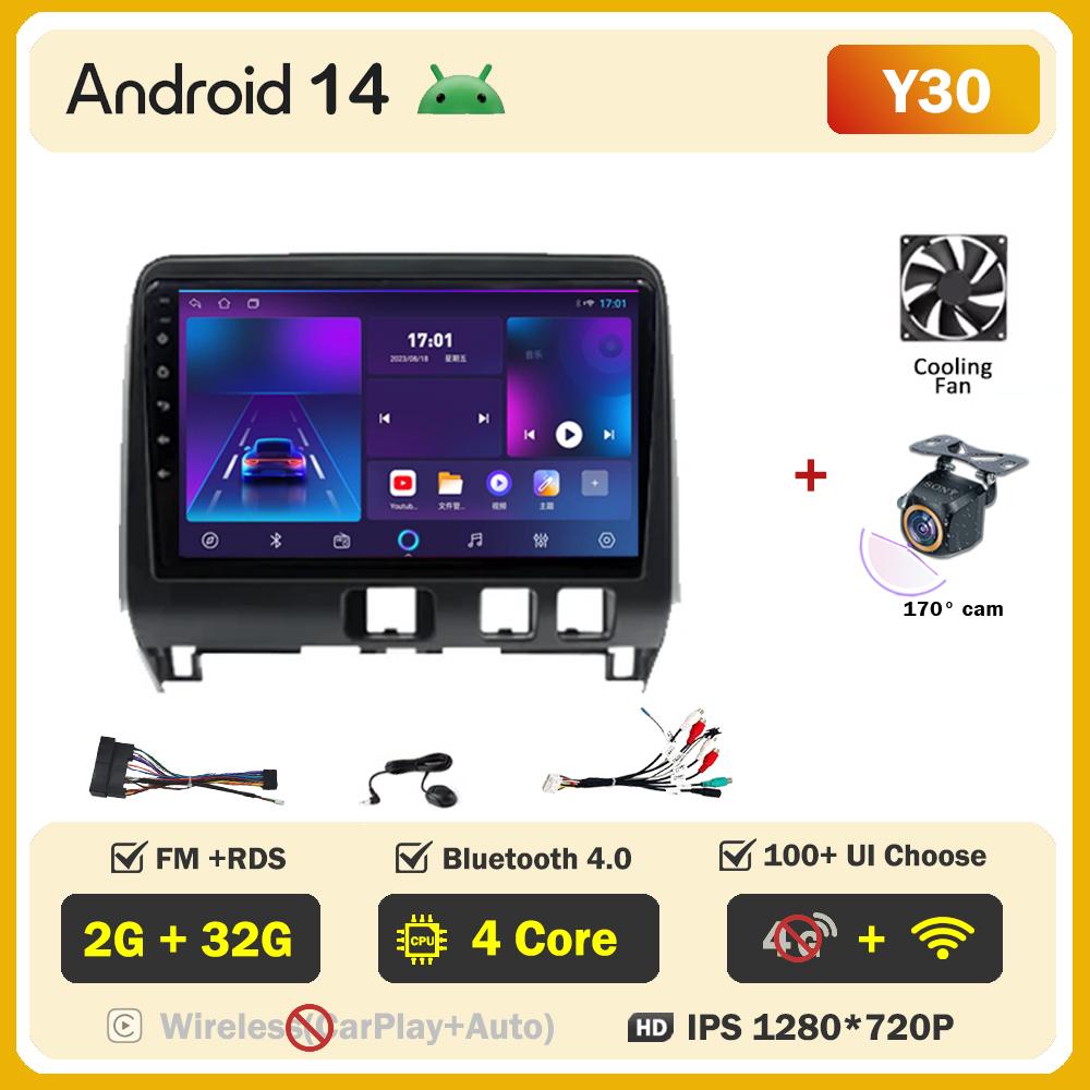For Nissan Serena 5 V C27 2016 - 2021 Car Radio Player Car Carplay Screen Autoradio Mirror Link Car Intelligent Systems 8 Core