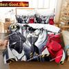 Fashion 3D Anime Murder Drones Bedding Set Printed Bed Set With Pillowcase Bed Duvet Cover Single Double Queen Super King Size