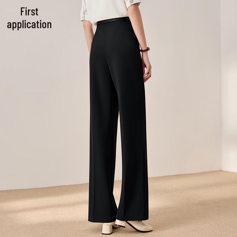 Women's High-Waist Wide-Leg Suit Trousers