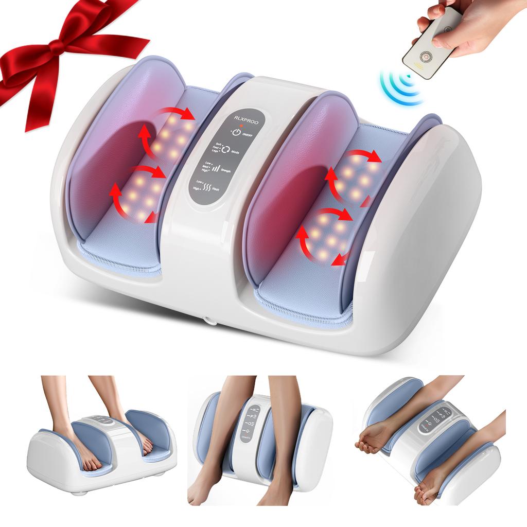Durable And Safe Electric Shiatsu Foot Massager With Heat Deep Kneading And Rolling For Tired Feet Stress Relief For Parents Home Office