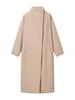 2025 Trending Women's Long Woolen Commuter Overcoat with Single Hidden Button