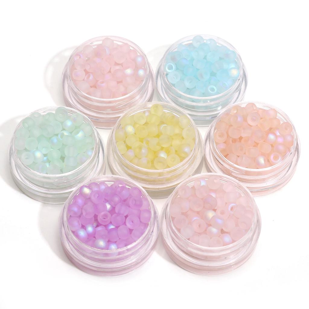 85/170Pcs Domestic Premium Glass frosted Aurora Seed Beads DIY Bracelet Necklace For Jewelry Making Accessories