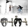 Aluminum Clamp With Double Ball Head Clamp 1/4inch Threaded Video Mount for Action Camera Monitor LED Light Accessories