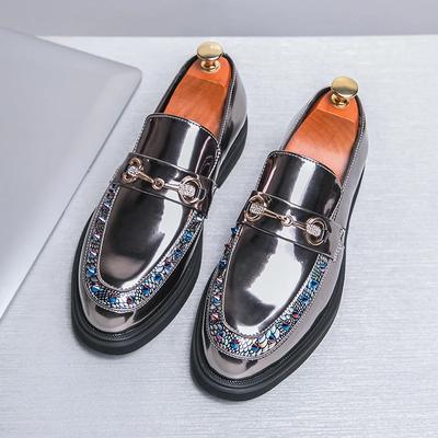 Zupełnie Nowe Męskie Błyszczące Skórzane Buty Lekkie Oddychające Mokasyny Modne Męskie Buty Biurowe Biznesowe Outdoorowe Casualowe