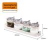 Xitianlong H8041 0.3L Plastic Seasoning Jars Set (4-Pack)