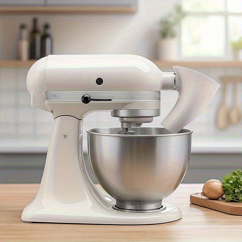 Heavy-Duty Plastic Flour Funnel for KitchenAid Stand Mixer, Spill-Proof Easy-Pour Attachment, Food-Safe for Flour & Eggs