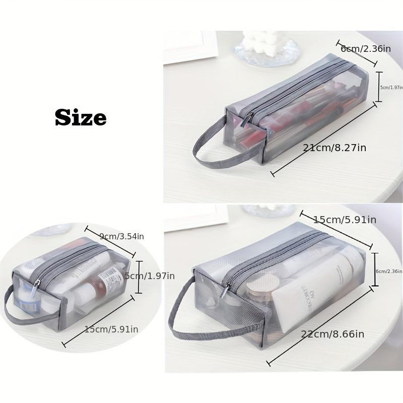 Three Piece Cosmetic Storage Bag, Portable Travel Bag, Easy To Clean, Sturdy, And Durable