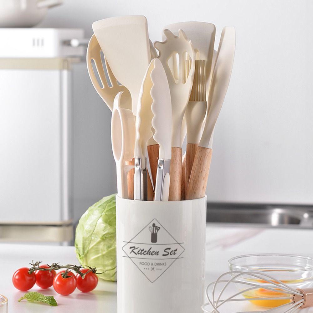 12/14Pcs/Set Eco-Friendly Silicone Kitchenware Set Non-Stick Cookware Set  Kitchen Use