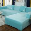 Elasticated Sofa Protective Covers Chaise Longue Used For Family Rm Room Velvet Corner Armchair Elastic Cushion Couch Furniture 3 Seater Slipcover