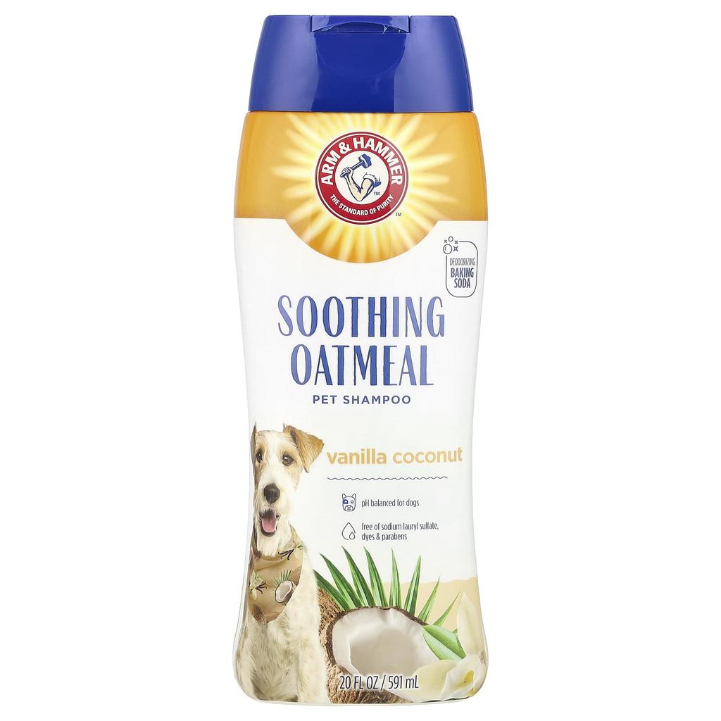 Arm & Hammer, Soothing Oatmeal Shampoo for Dogs, Vanilla Coconut, 591Ml (20 Fl Oz)