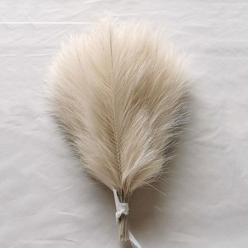 10/20pcs Simulated Reed Feather Pampas Grass Home Porch Wedding Party Garden Decoration Flower Vase DIY Accessories False Plant