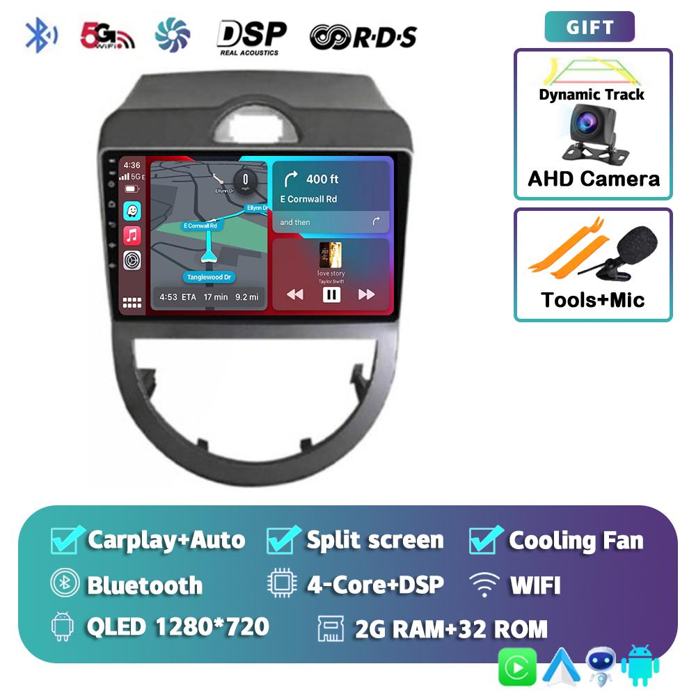 Android 14 Carplay Auto WIFI+4G Car Radio For Kia Soul 2010 2011 2012 2013 Multimedia Video Player Stereo GPS Navigation No 2din