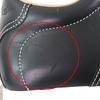 Great HERMES sneakers quick H logo stitch black leather Women 35 192214Z Used
