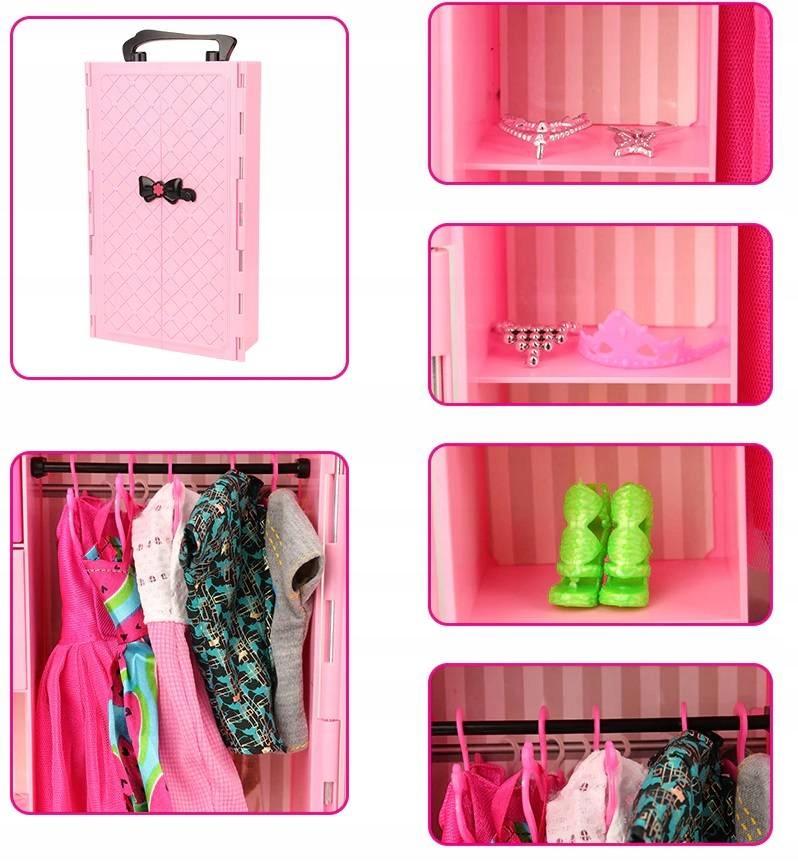 Wardrobe Foldable Clothes Cabinet + Doll