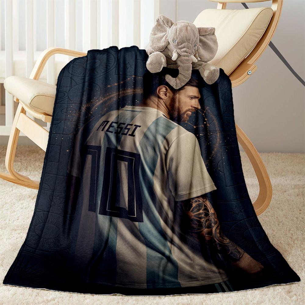 Messi 252 Blanket Durable Comfort Great for Office Chair Sofa for All Occasions Digital Print Best Holiday Gift for Friends Family