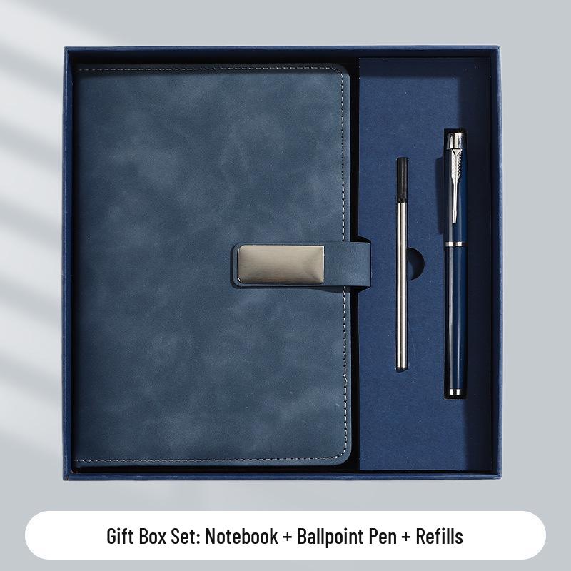 A5 Business Office Snap Button Notebook with Custom LOGO for Meetings