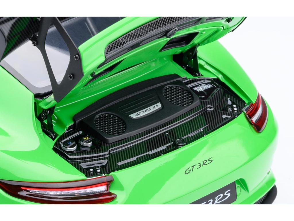 AUTOart 118 Porsche 911 (991.2) GT3 RS Weissach Package (GreenCarbon Black) Finished Model 78179