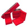Jade Ware Hollow 'Fu' Character Pendant Box - Red Velvet Jewelry Box