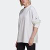 Adidas Long Sleeve Sport Pullover Sweatshirt Women Tops White HA8907