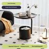 Storage Coffee Table Creative Covered Small Round Table Living Room Small Round Table Storage Rack Bedroom Bedside Table