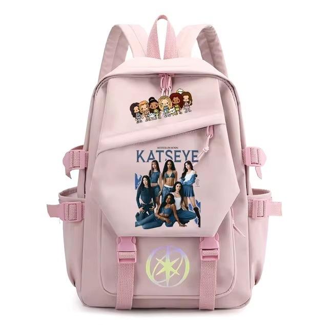 Kpopkatseye Backpack Student Multifunctional Large Capacity School Bag Girls Travel Backpack Girls Backpack
