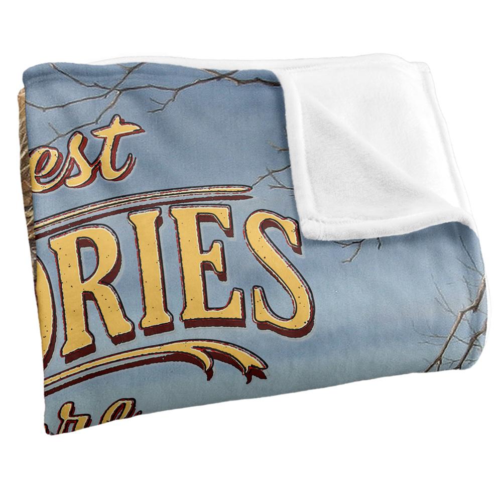 JQ Licensing Memories On The Farm Silky Tractor Supersoft Blanket