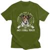 Grunge Style Jack Russell Terrier T Shirt Unisex Short Sleeve Casual Dog Friend Tshirt Distressed Print Cotton Tee Merch Gift