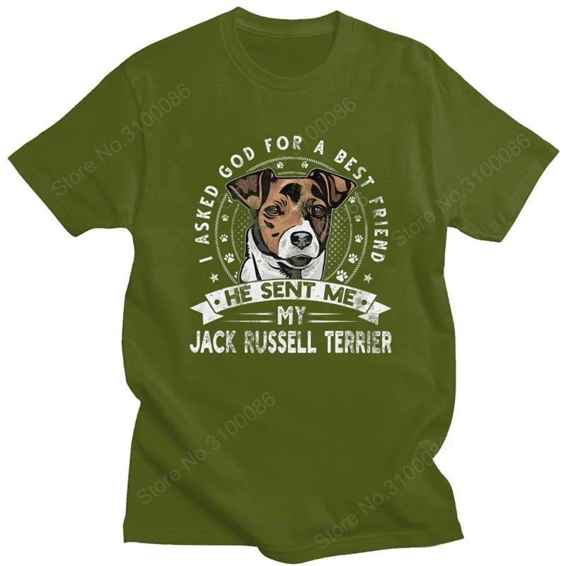 Grunge Style Jack Russell Terrier T Shirt Unisex Short Sleeve Casual Dog Friend Tshirt Distressed Print Cotton Tee Merch Gift